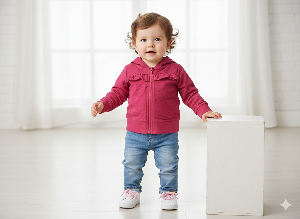 Red - Baby winter hoodie