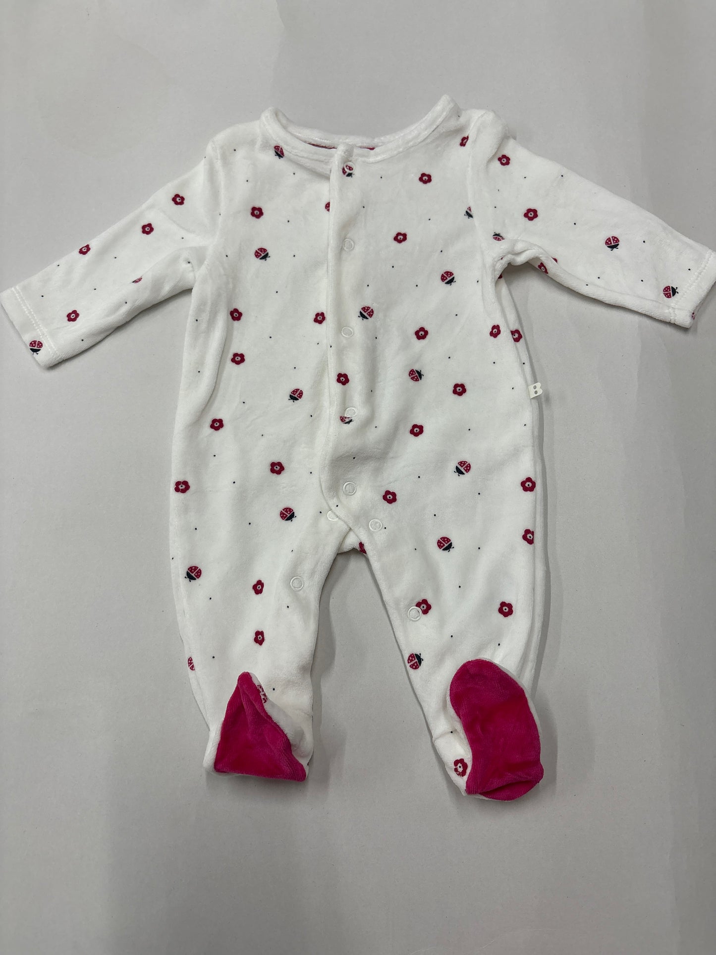 Red flower with bug π- Baby full Jumpsuits