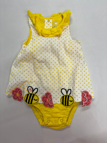 Yellow with honey 🐝-Onesies frock