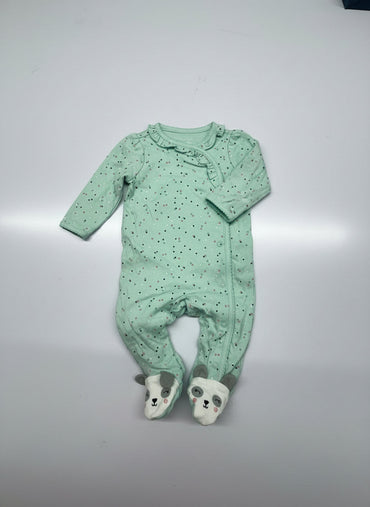 Baby green dot-Jumpsuits high quality