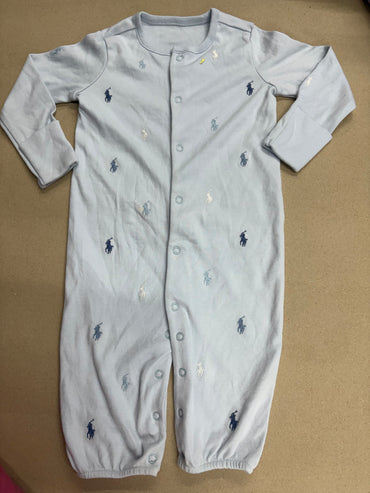 Light blue horse-full Jumpsuits