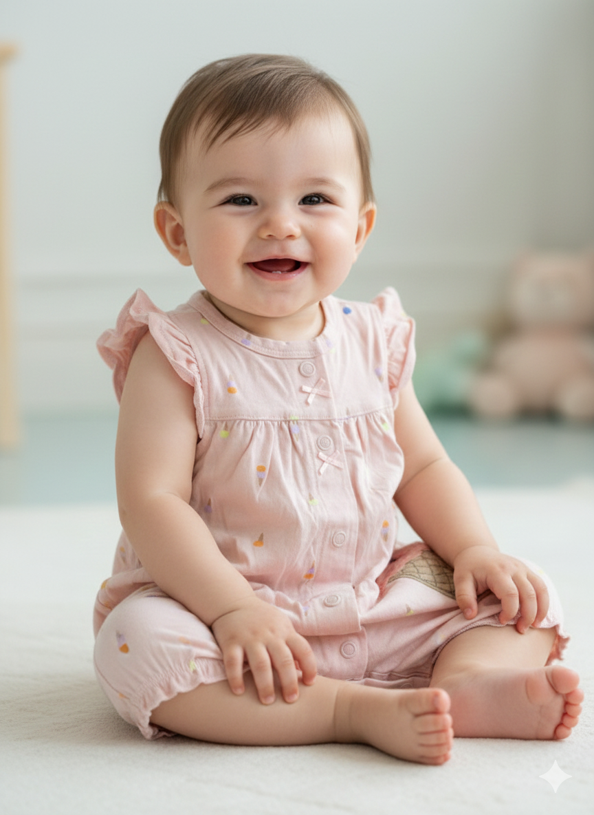 Ice cream 🍦High Quality Baby half Jumpsuits