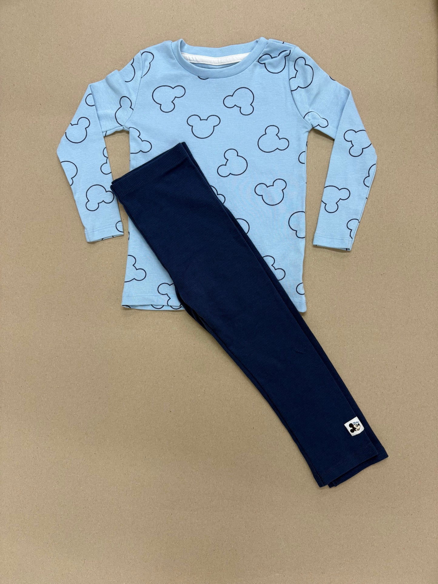 Mickey face navy -Full (snap button)