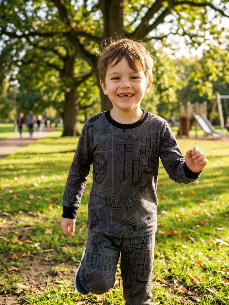 Premium kids winter Wear,black Marvel Loop knit10/24
