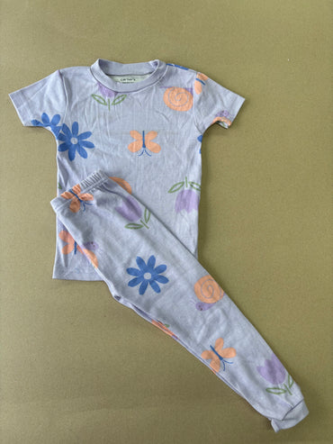 Violet butterfly-Kids half Sleeve Set
