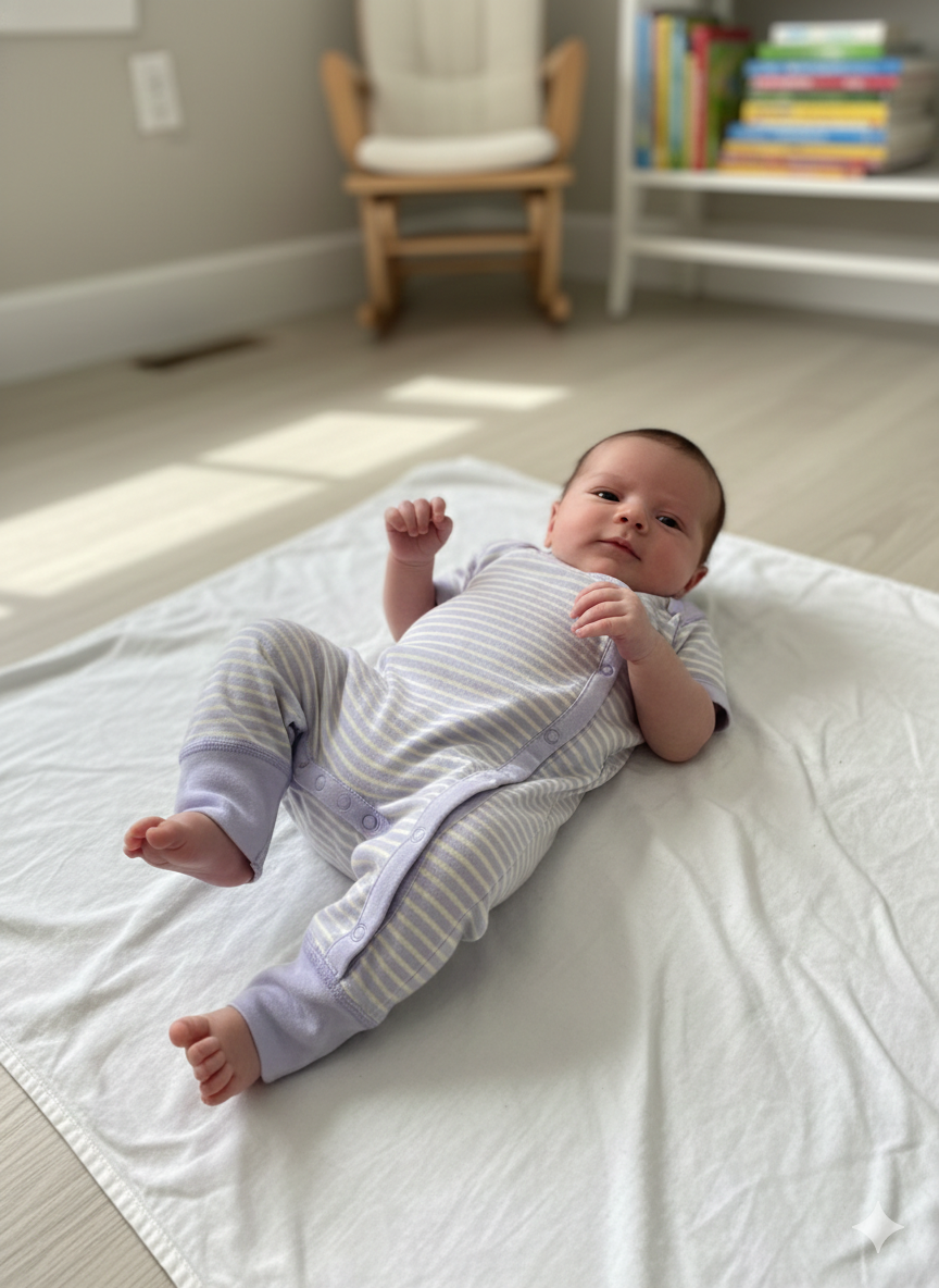 Blue line -Baby Jumpsuits