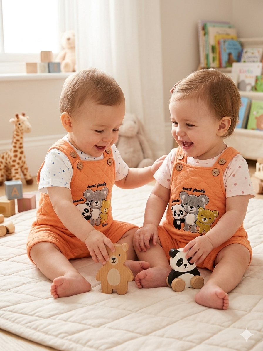 Orange-Dungaree