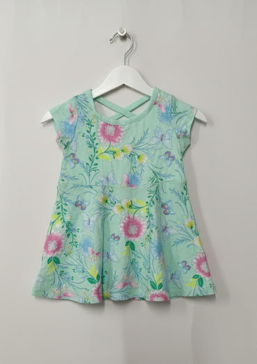 Butterfly and flowers -baby half sleeve top