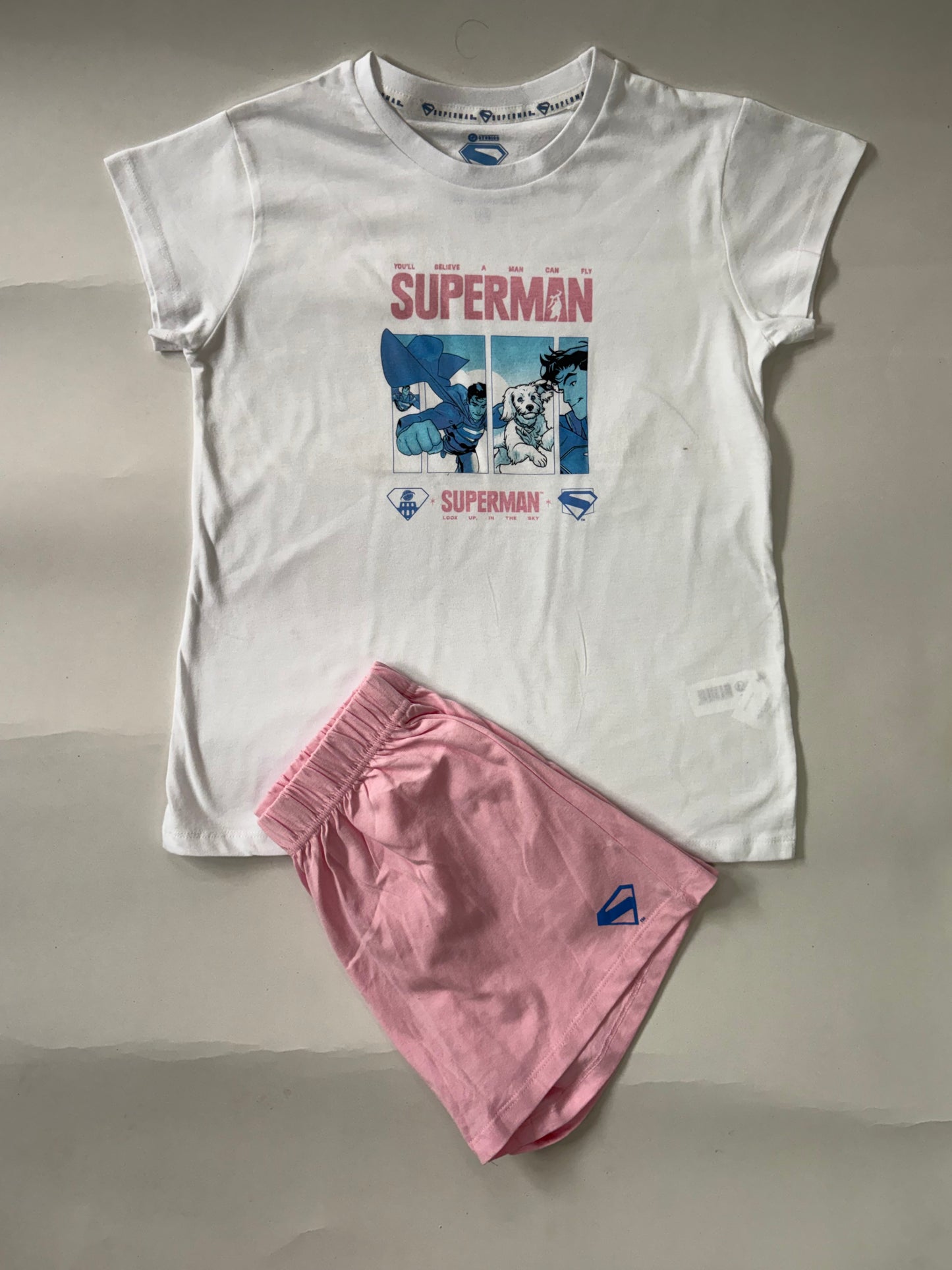 Super Man- Half sleeve Shorts Set