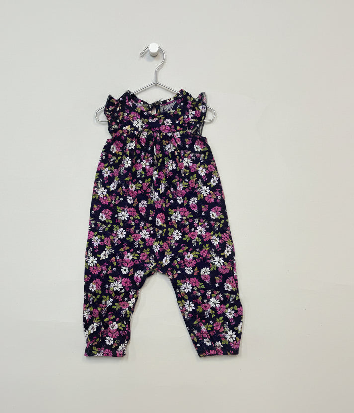 Purple floral-Baby full Jumpsuits