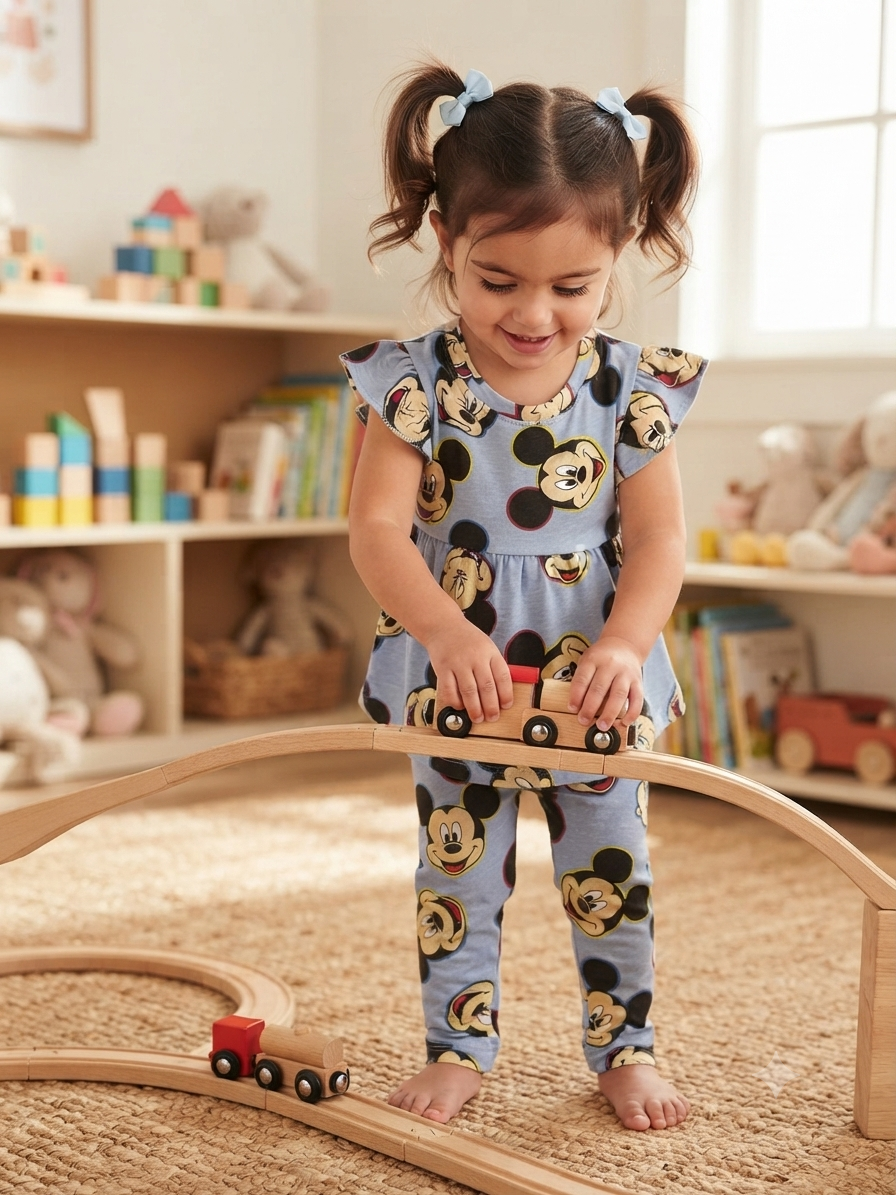 Blue with Mickey - Girls set