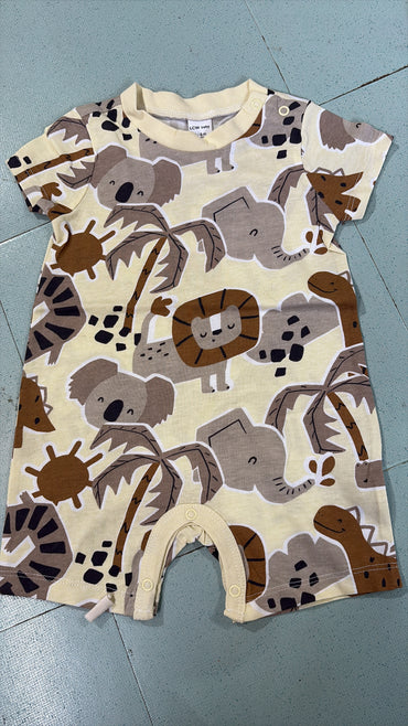 Animals 🐘🦁-Baby Half Jumpsuit