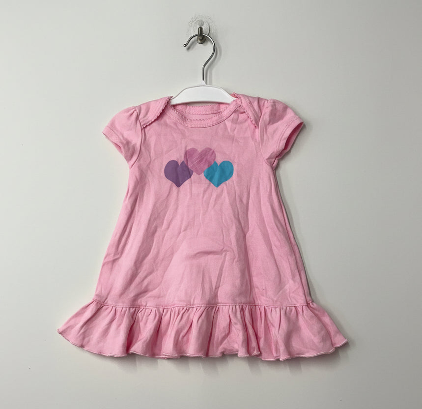 Pink with heart-Baby half Sleeve top