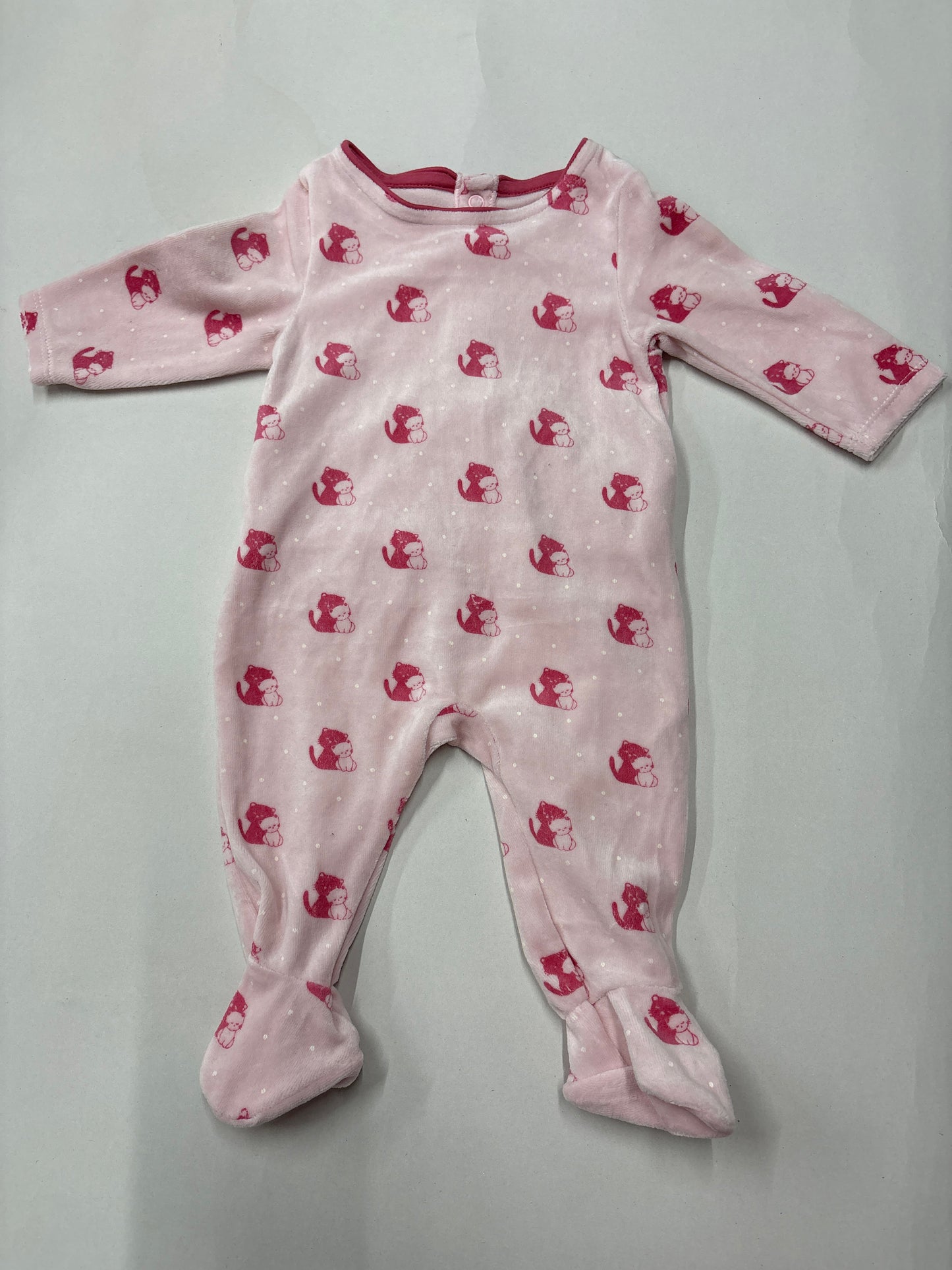Pink cat- Baby full Jumpsuits