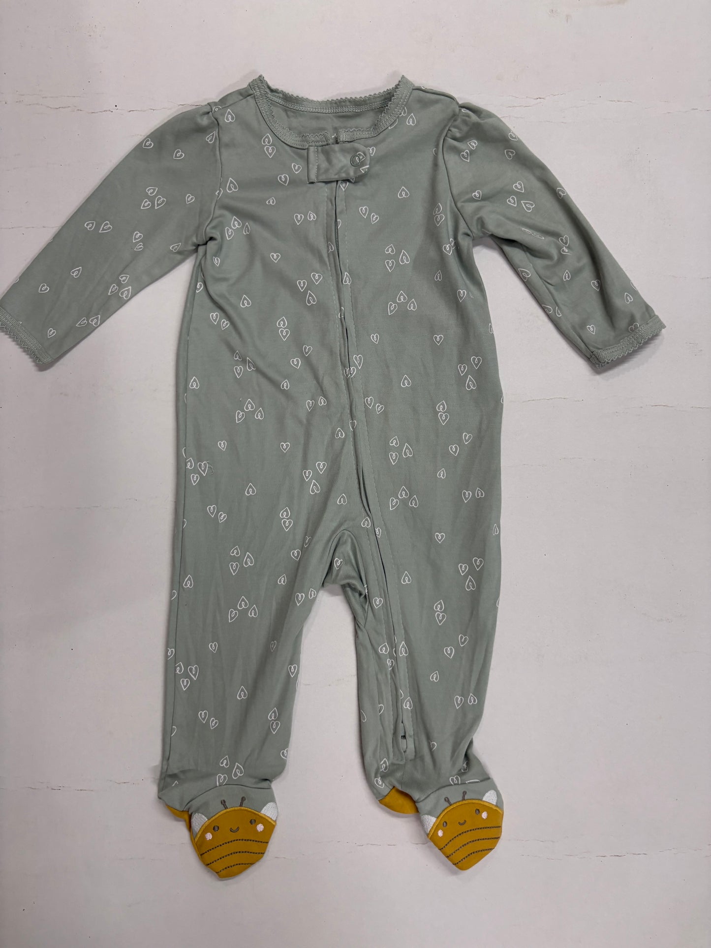 Sage green with Shoe- Baby high quality jumpsuit