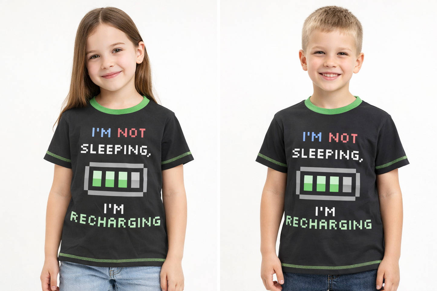 I'M NOT SLEEPING I'M RECHARGING -T-Shirts