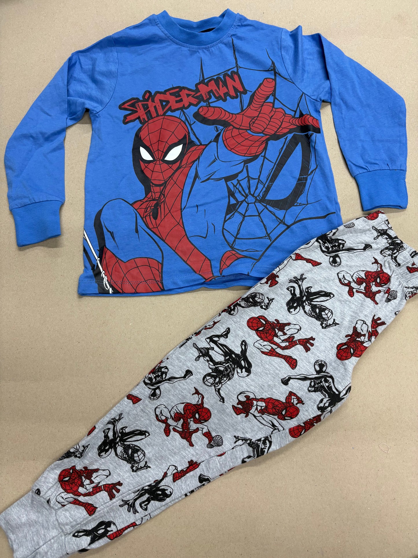 Blue with Spiderman -Kids Full Sleeve Set