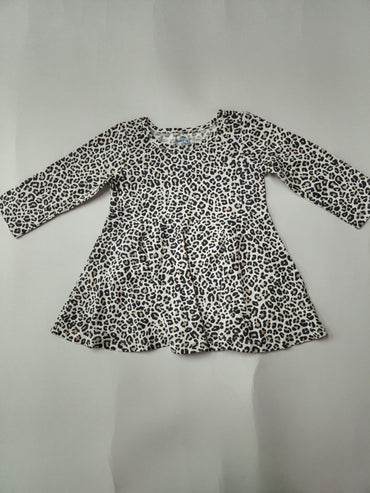 Black chita print -Baby full Sleeve top