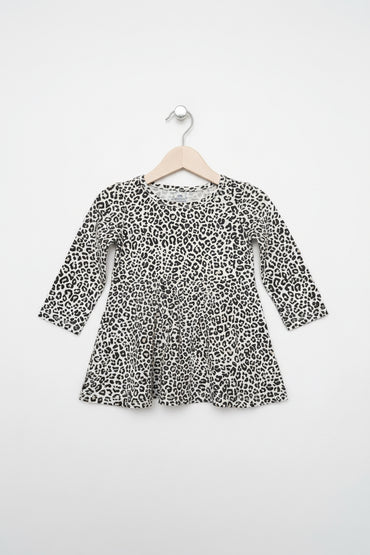 Black chita print -Baby full Sleeve top