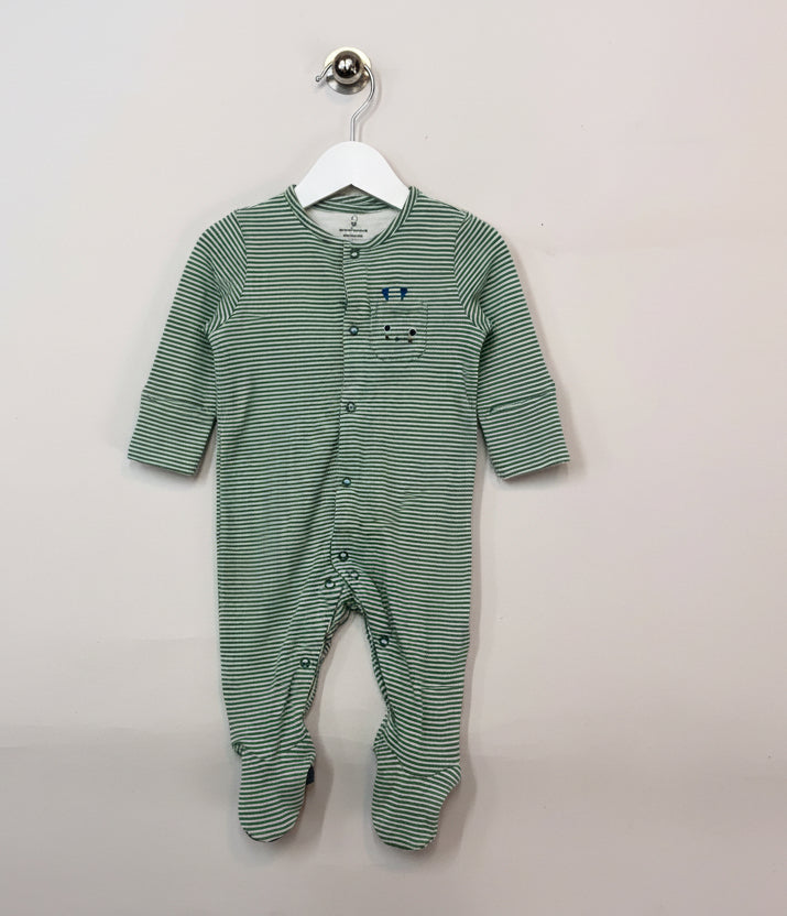 Green with strips-Baby full Jumpsuits