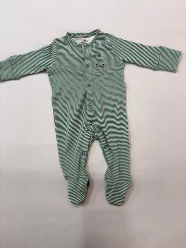 Green with strips-Baby full Jumpsuits