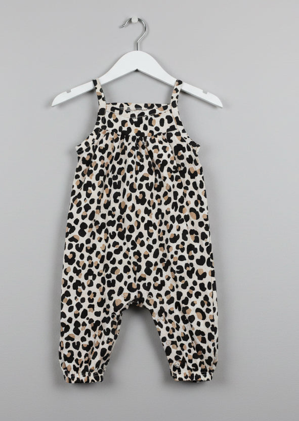 Sleeveless leoprad -Baby Jumpsuits