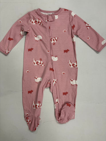Pink With cow 🐄with shoe- Baby high quality jumpsuit