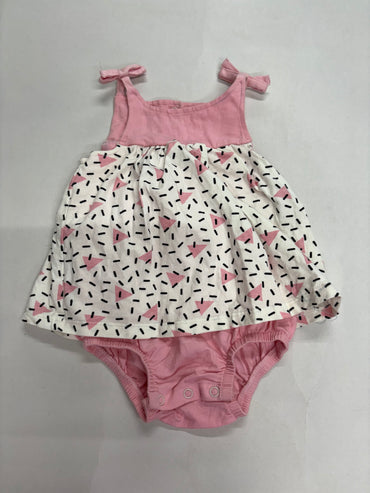 Pink triangle -Onesies frock