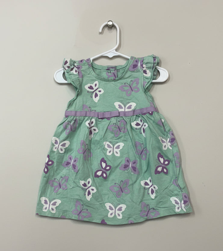 Violet butterfly- Baby Sleeveless Frock