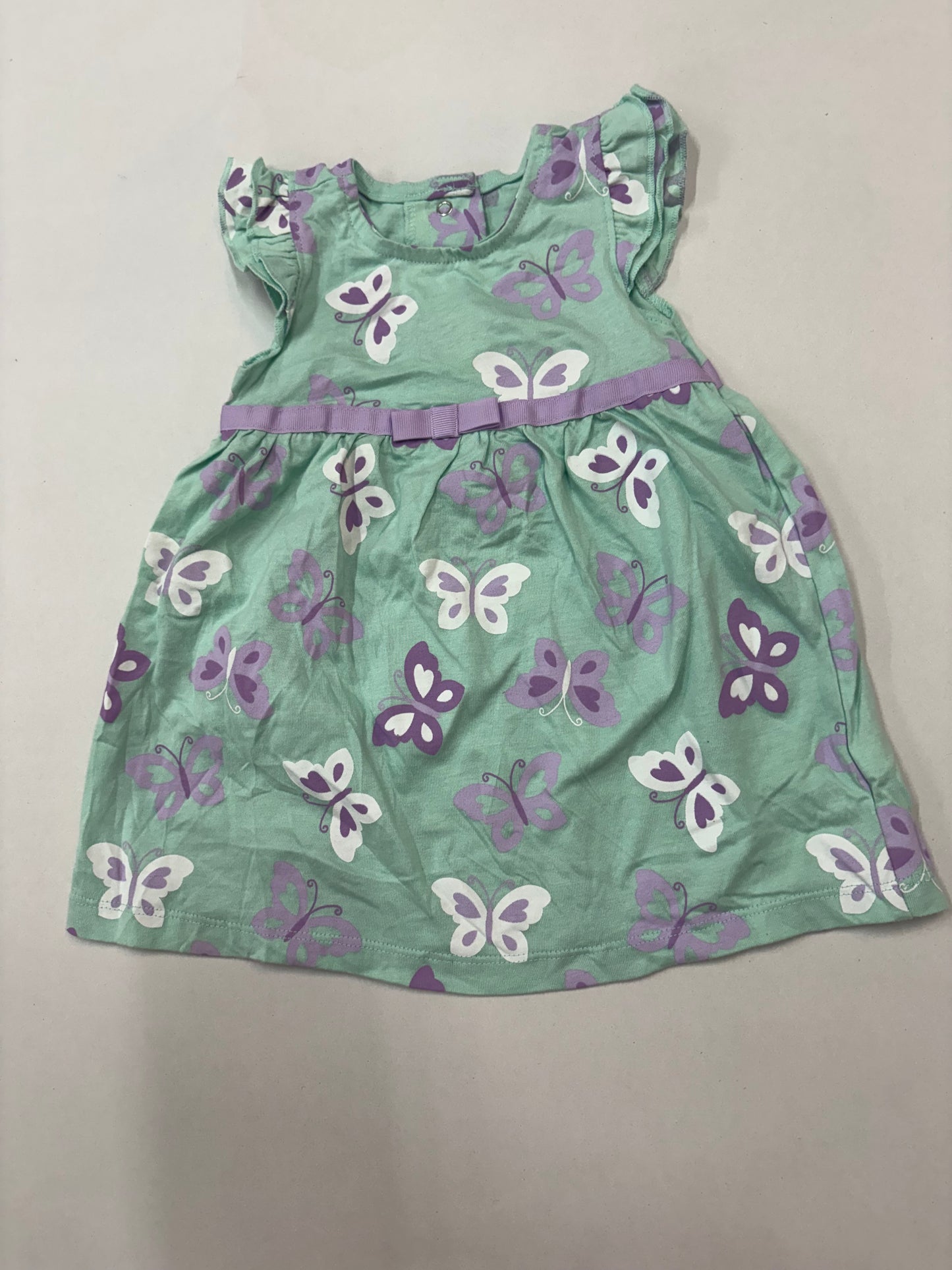 Violet butterfly- Baby Sleeveless Frock