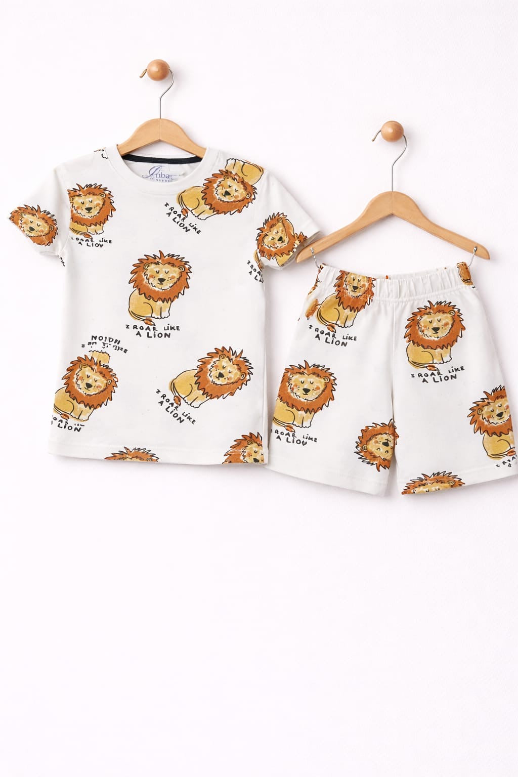 I ROAR LiKE A LiON-Half sleeve Shorts Set