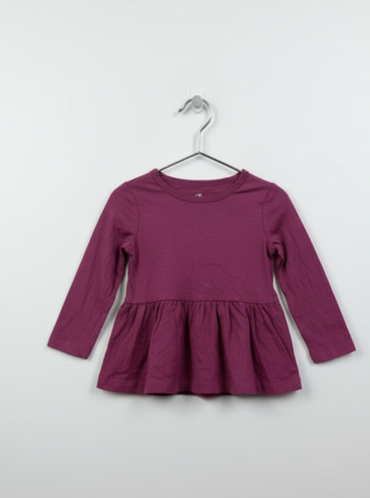 Maroon -baby full sleeve top