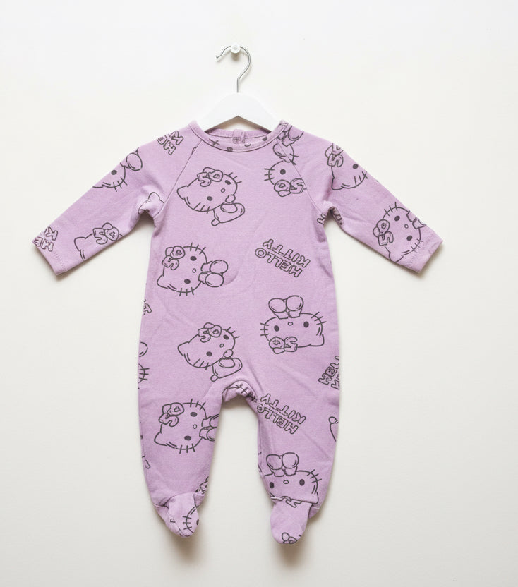 Violet kitty -Baby Jumpsuits
