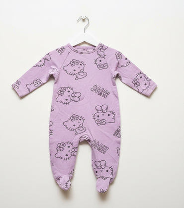 Violet kitty -Baby Jumpsuits