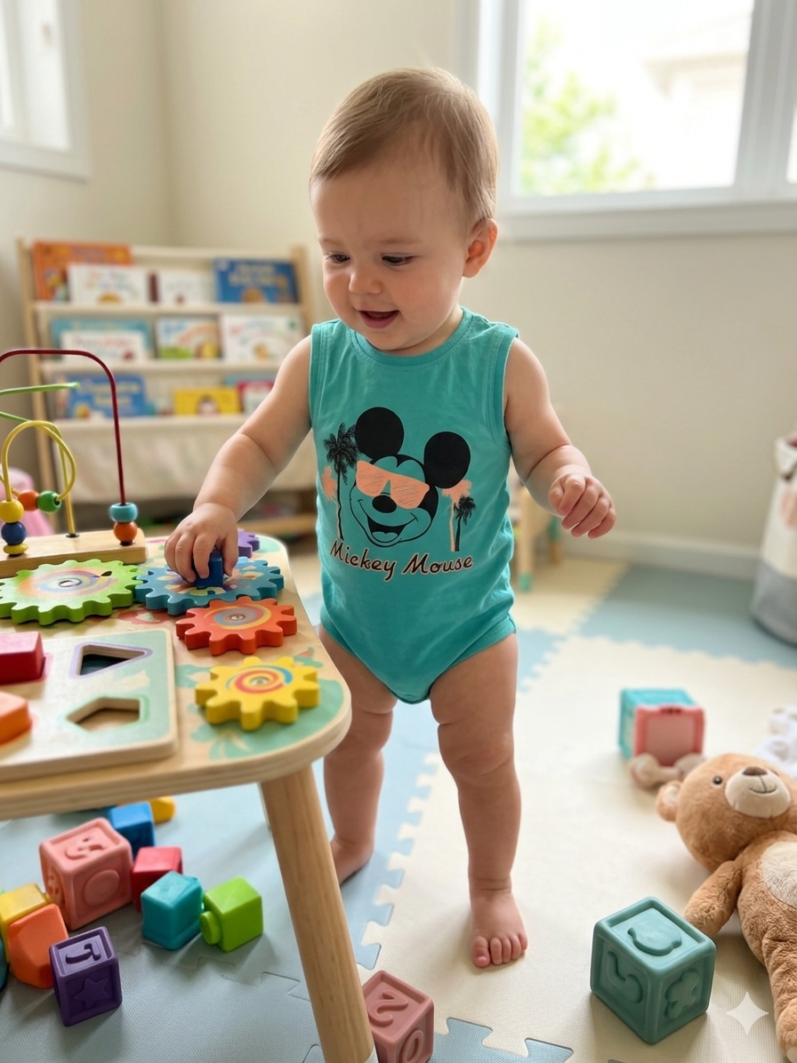Mickey mouse -Baby half Jumpsuit