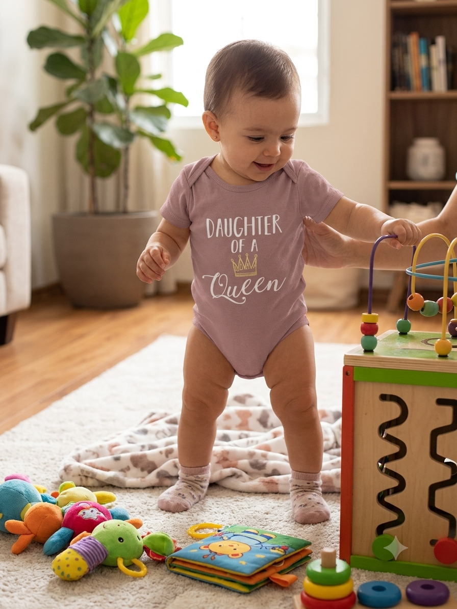 DAUGHTER OF A Queen π -Baby Romper