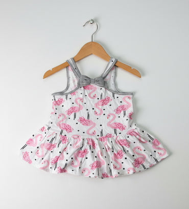 Pink swan -Frock