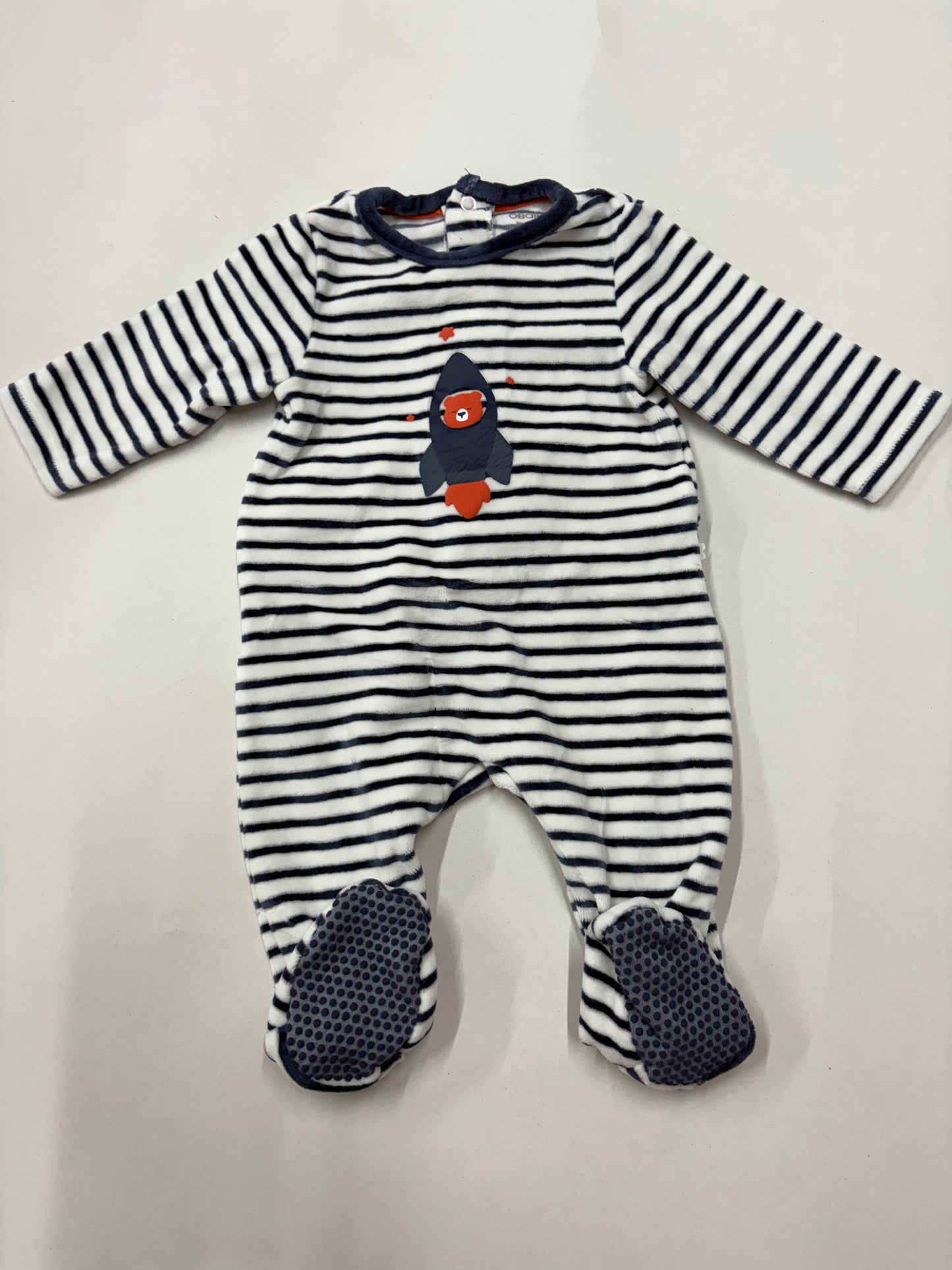 Navy airoplane with teddy -Baby full Jumpsuits