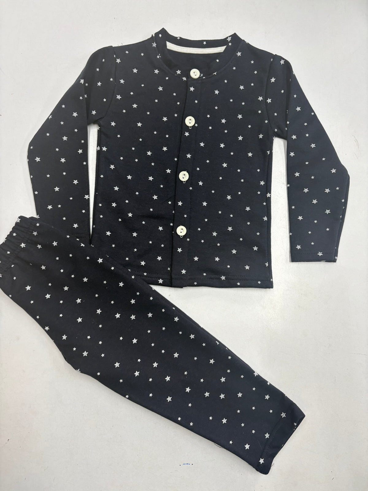Premium winter wears, Front open  Black with white star, theme LoopKnit-6
