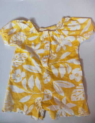 Yellow- Baby half Jumpsuits