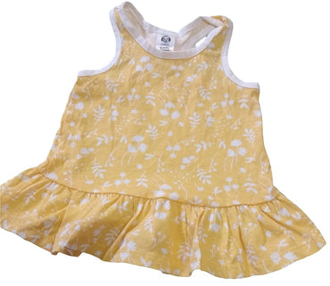 Yellow -baby sleeveless top