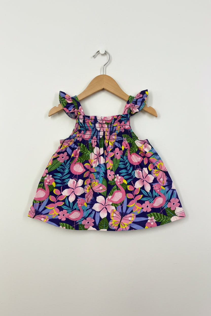 Floral - baby sleeveless top