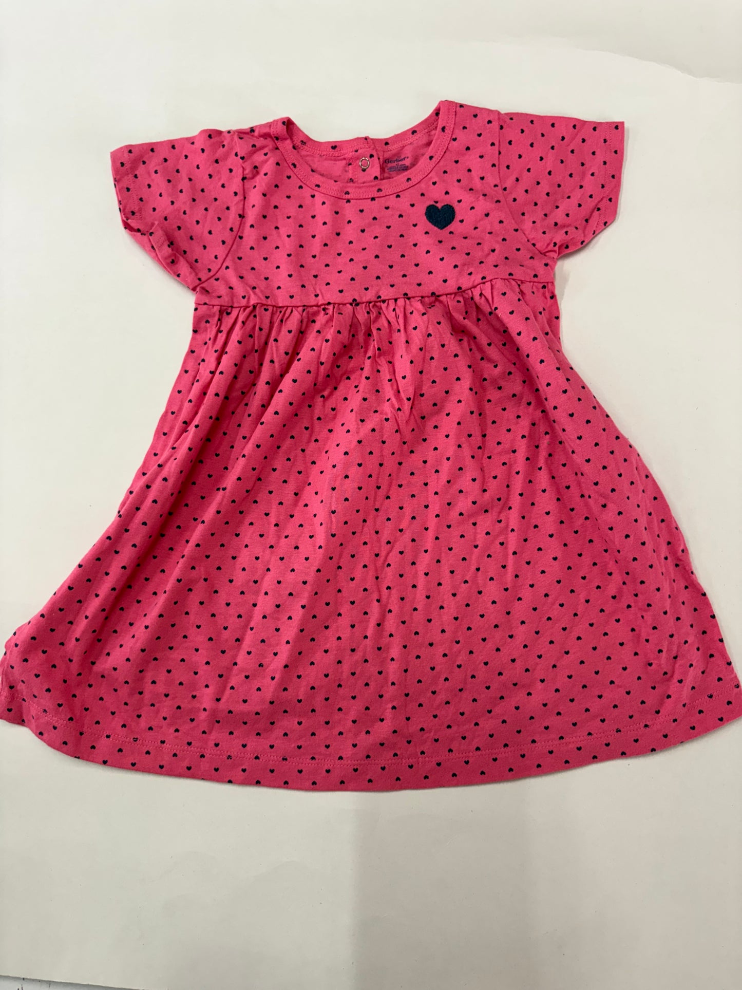 Red with heart -Frock