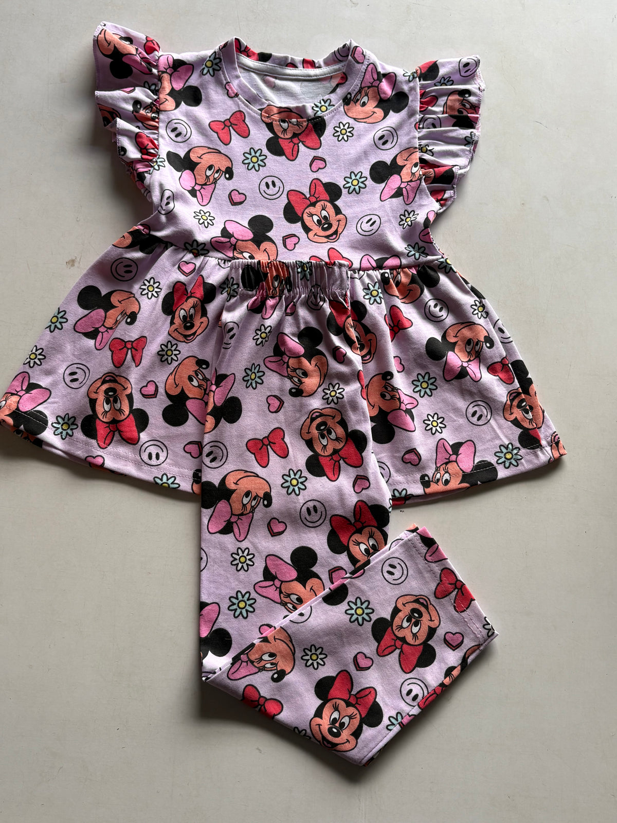 Micky Multi colour Peplum Co-ord Girls set