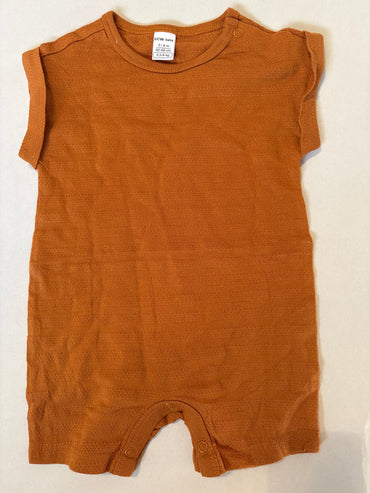 Brown-Baby half Jumpsuits
