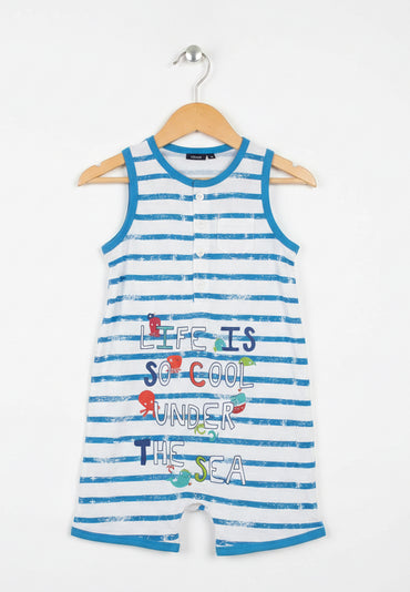 Loke is so cool under the sea- baby half Jumpsuit