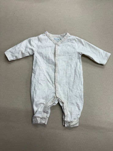 Off white (snap button)-Baby High quality jumpsuit