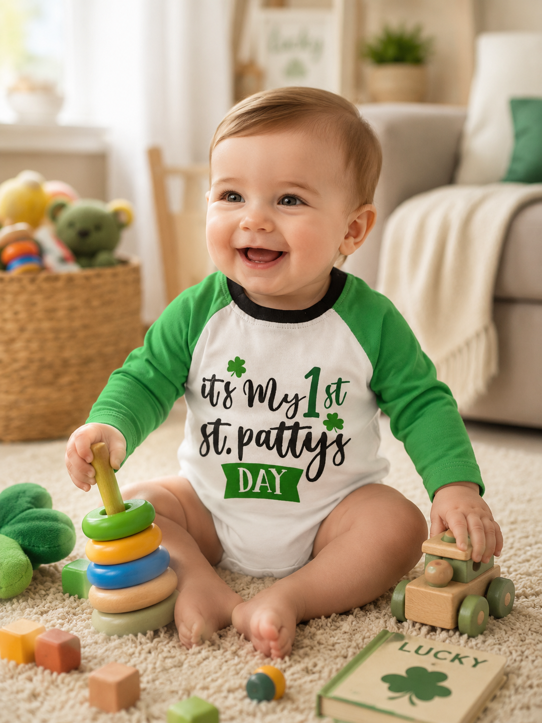 It's my 1 st .pattys DAY -Baby Romper