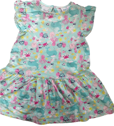 Aquarium themes - baby frock
