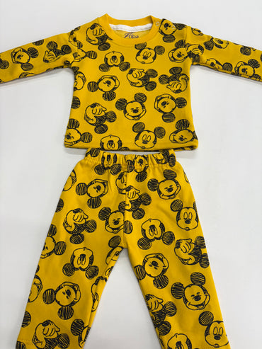 Premium loop net winter wears IN-12/0012Yellow Micky Character
